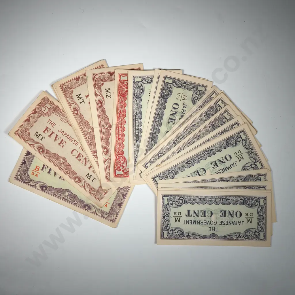 Large Assorted Lot of Japanese Occupation Banknotes  Image 1++