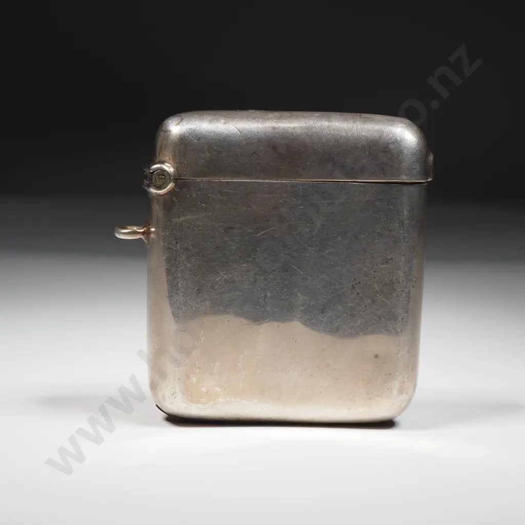 Sterling Silver Vesta Case w English Hallmarks Image 1++
