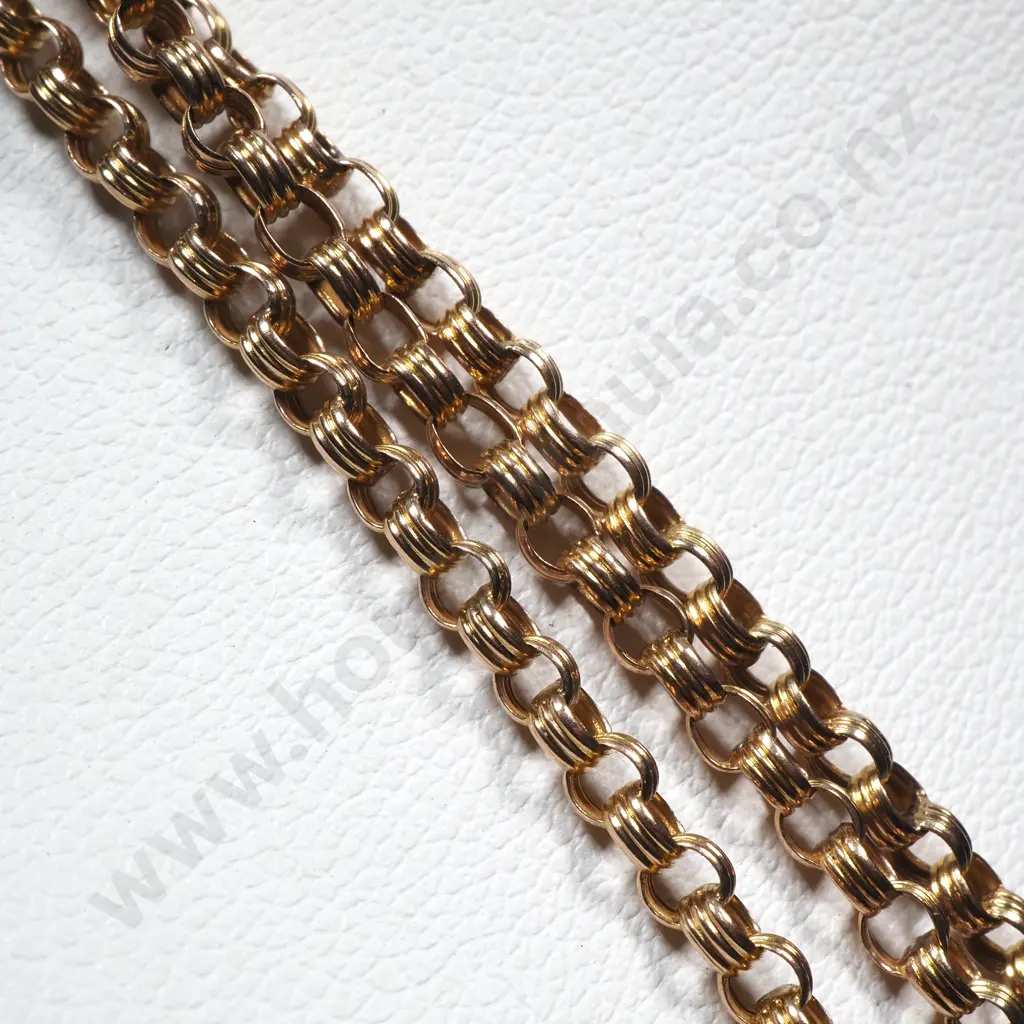 Antique Decorative 9ct Gold Muff Chain Image 1++