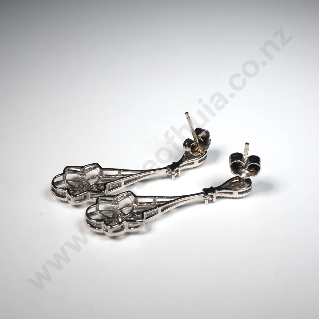 Sterling Silver Drop Earrings Image 1++