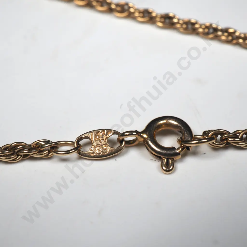 14ct Gold Rope Bracelet   Image 1++