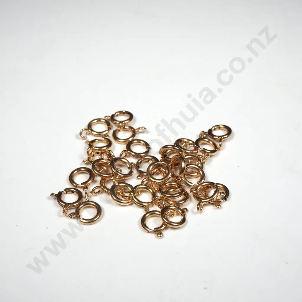 30 14ct Gold (Stamped) Bolt Ring Clasps - As New Ex Jewellers Stock Image 1++