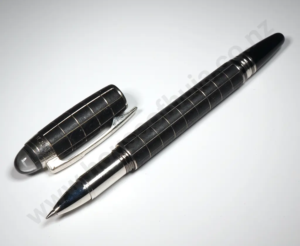 Mont Blanc Matt Black Rollerball Pen Image 1++