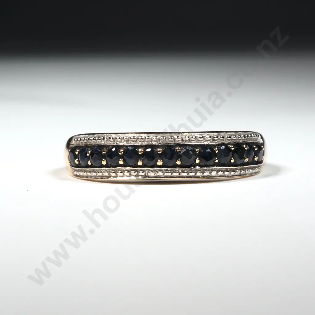 9ct Gold Sapphire Ring Image 1++