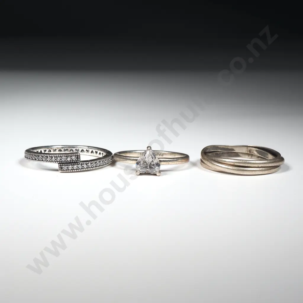 Assorted Sterling Silver Rings Image 1++