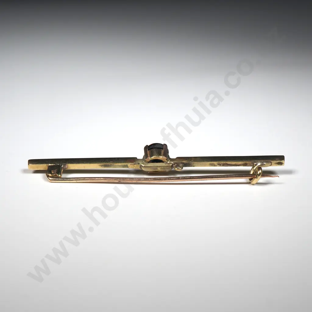 15ct Gold Opal Doublet Brooch Image 1++
