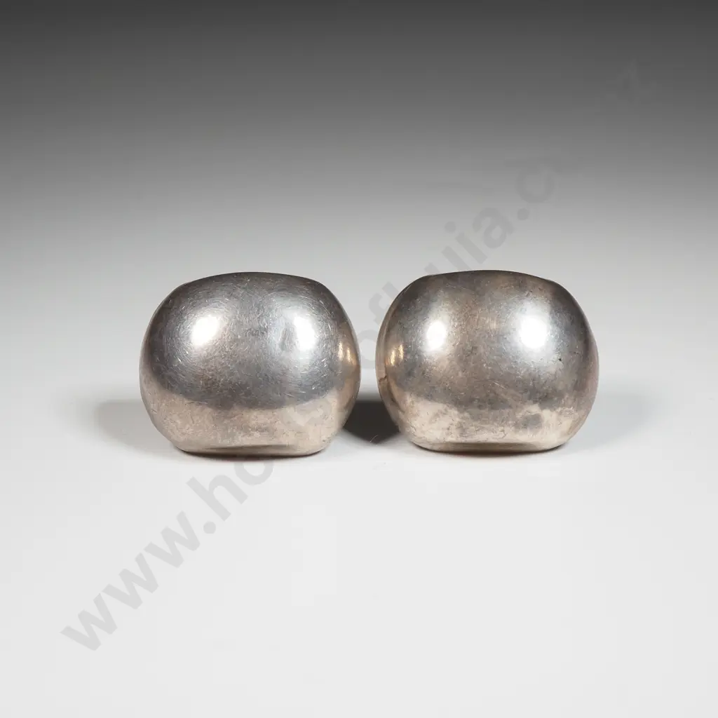 Pair of Sterling Silver Mexican Earrings Image 1++