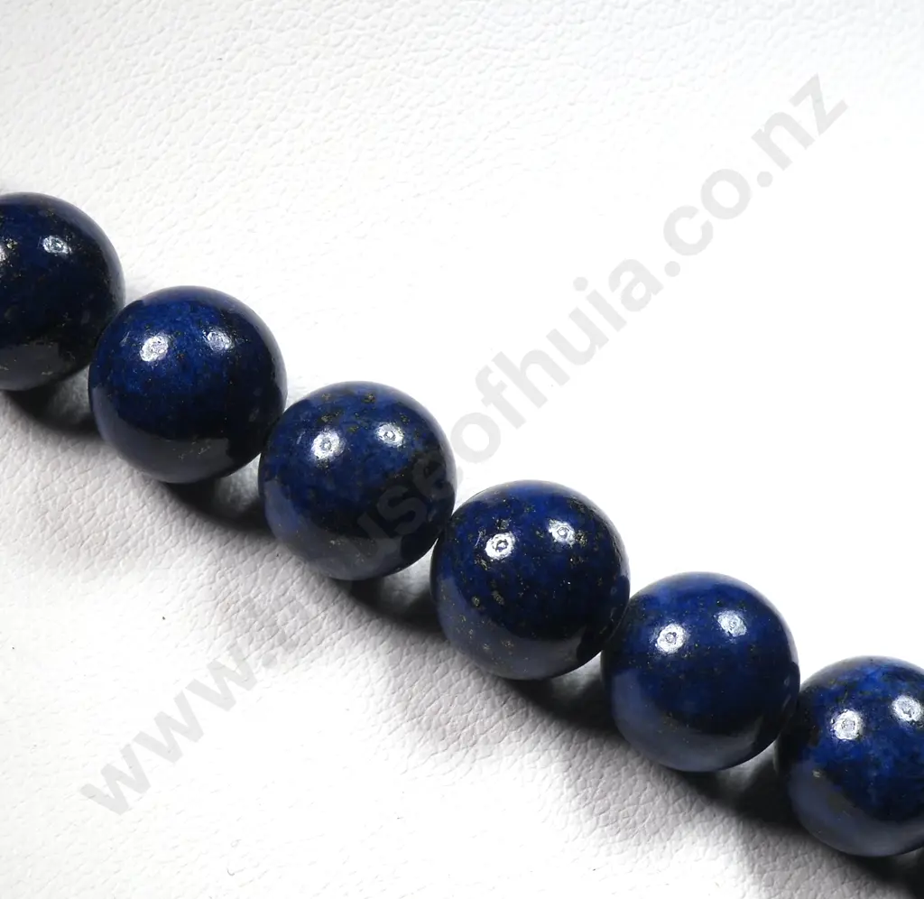 Lapis Lazuli Bead Necklace Image 1++