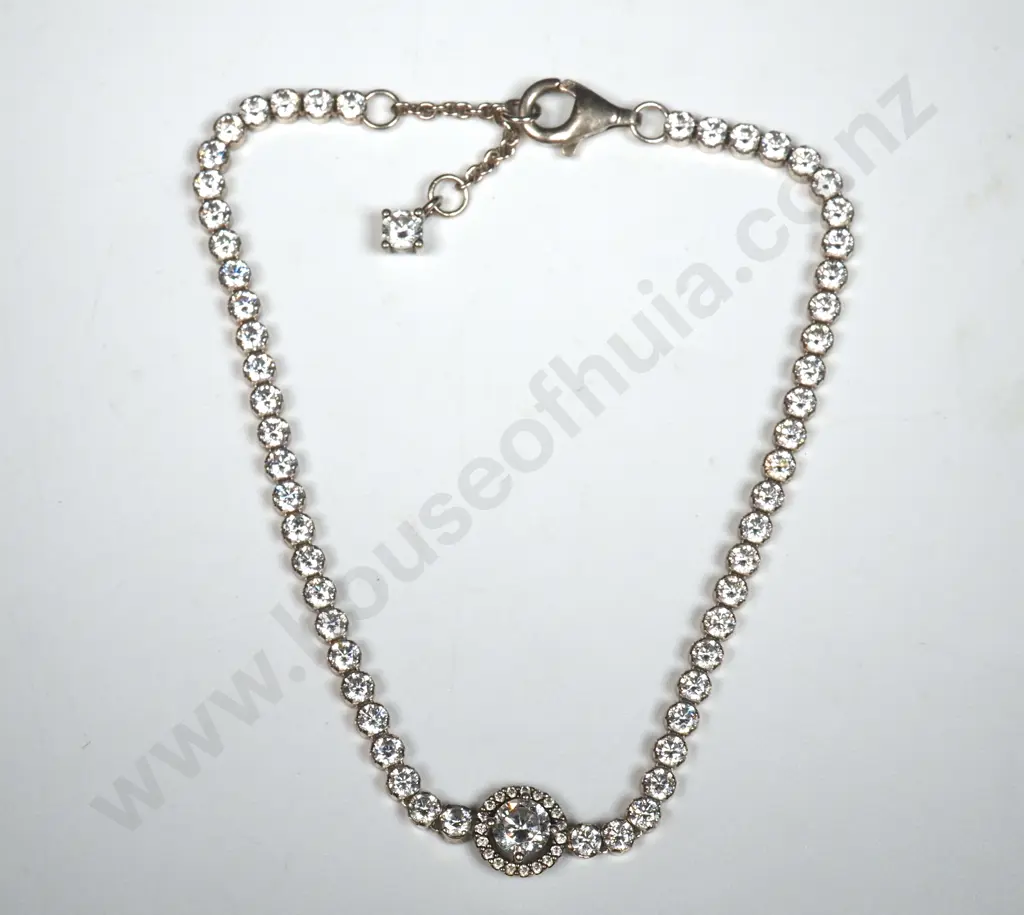 Modern Sterling Silver Stone Set Bracelet Image 1++
