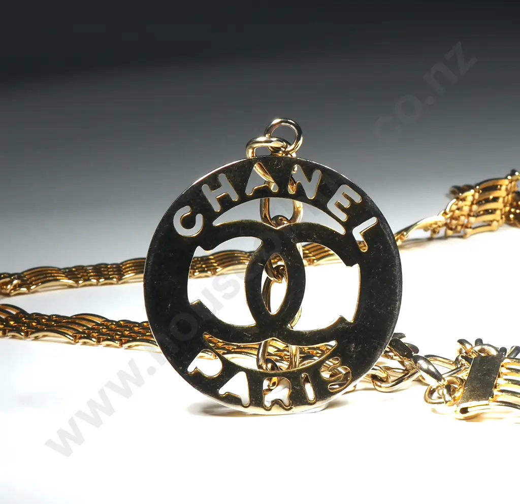Gold Coloured Chanel Style Belt. Image 1++