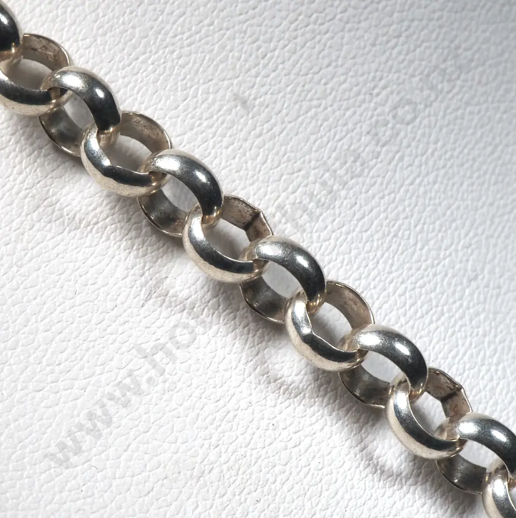Heavy Sterling Silver Belcher Chain Necklace  Image 1++