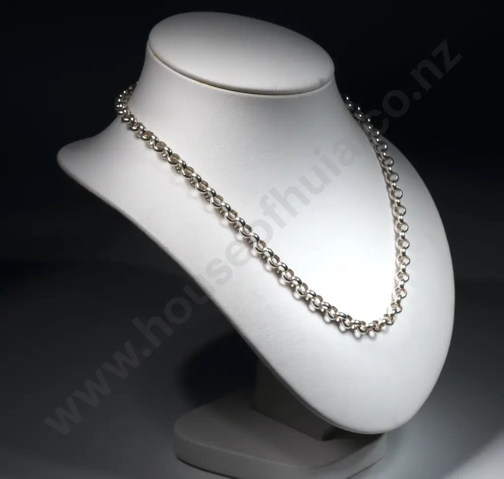 Heavy Sterling Silver Belcher Chain Necklace  Image 1++