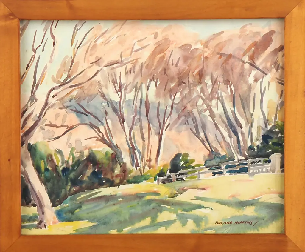 Roland Hipkins - Autumn Landscape, Watercolour Image 1++