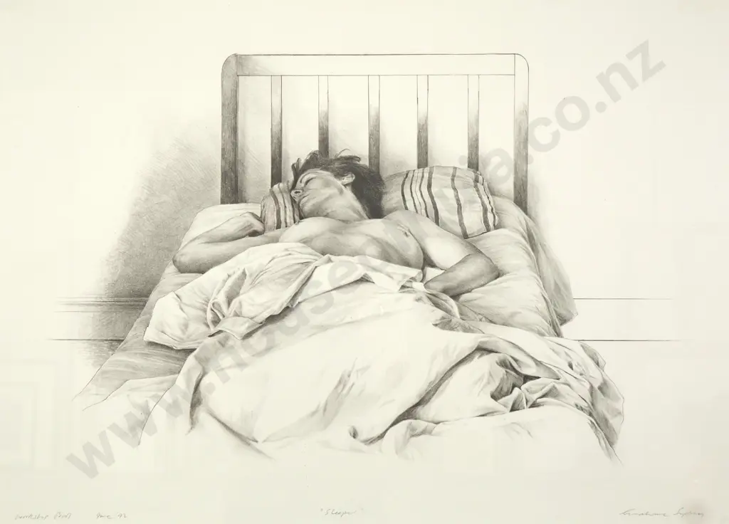 Grahame Charles Sydney - 'Sleeper', Workshop Proof, Lithograph (1992) Image 1++