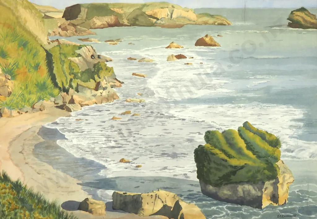 G. F. Chippendale - Woodpecker Bay West Coast, Watercolour Image 1++