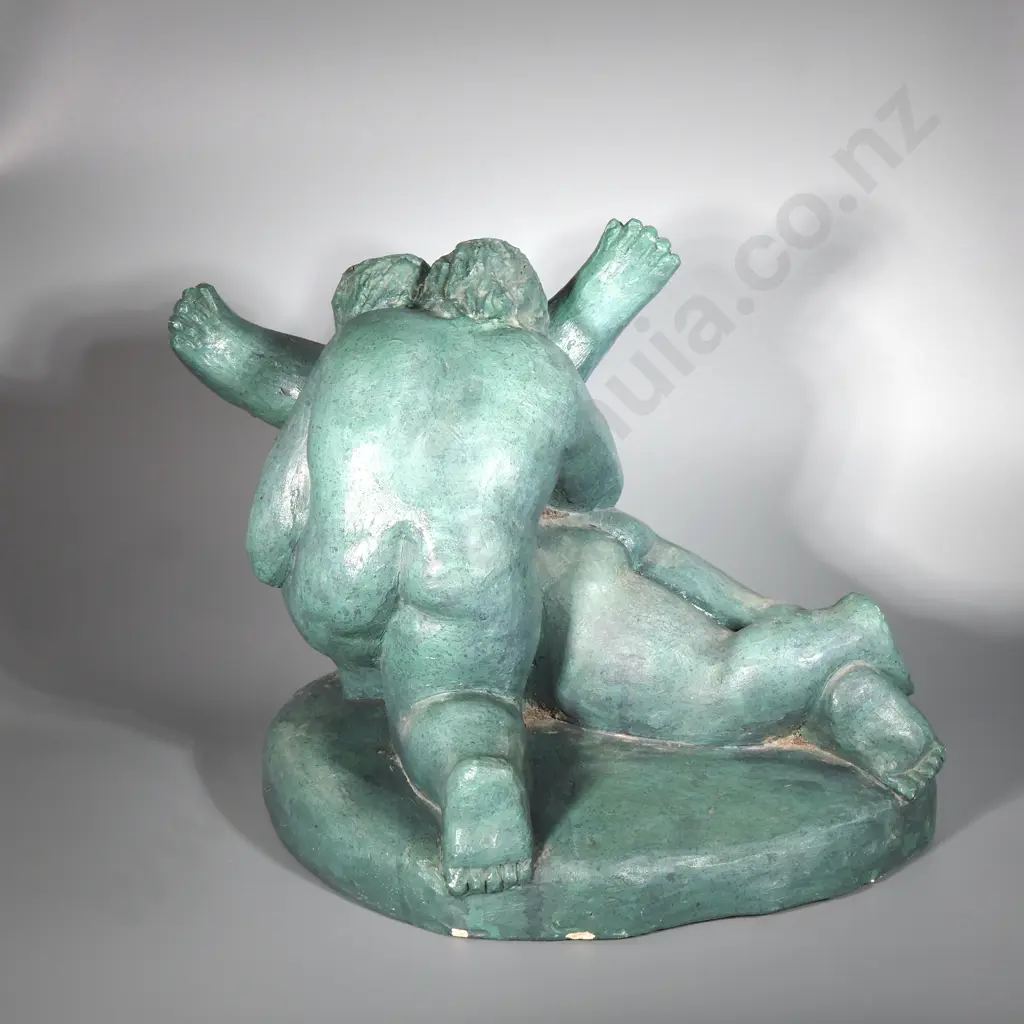 Llewellyn Mark Summers - 'Come Fly With Me', Painted Ceramic Sculpture 1997 Image 1++