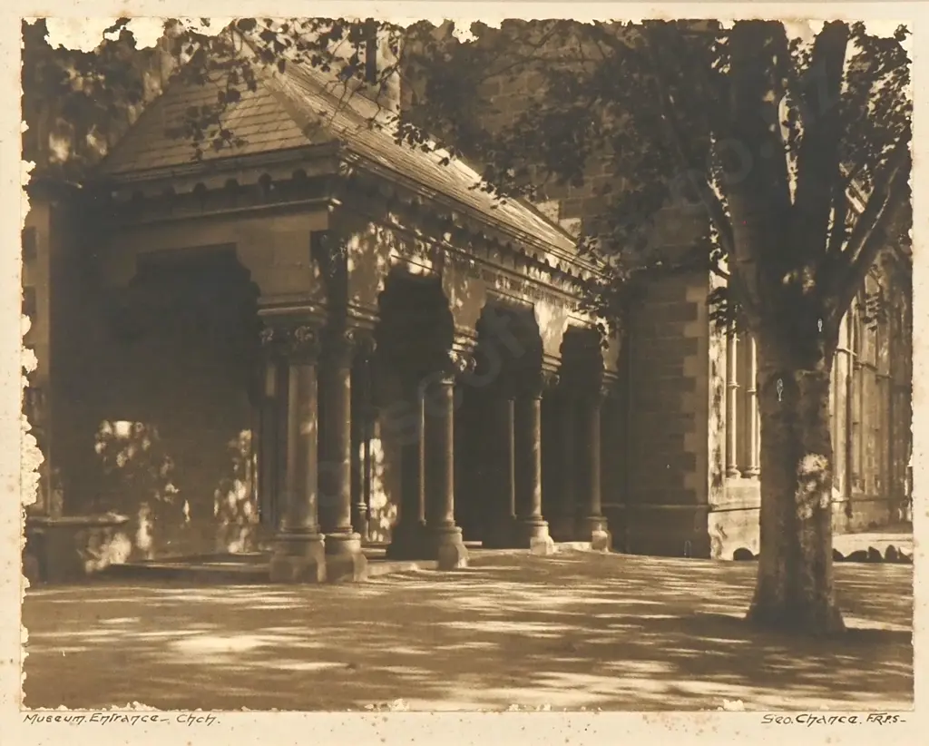 George Chance - Museum Entrance, Christchurch, Photograph Image 1++