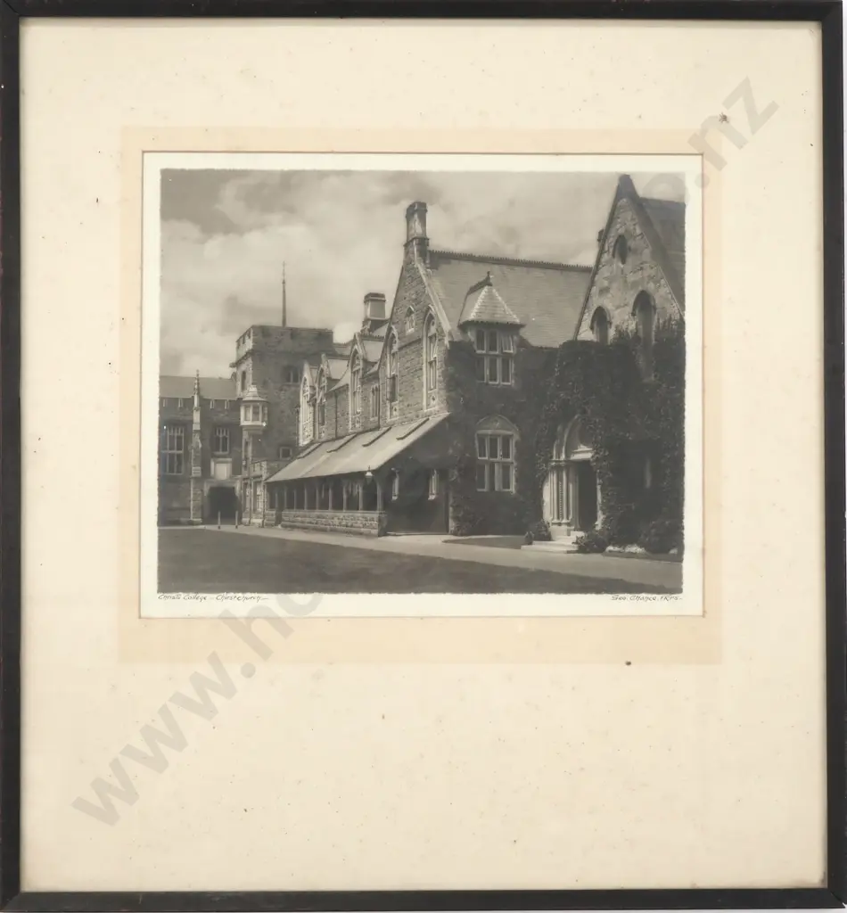 George Chance - Christ College, Christchurch, Silver Gelatin Print Image 1++