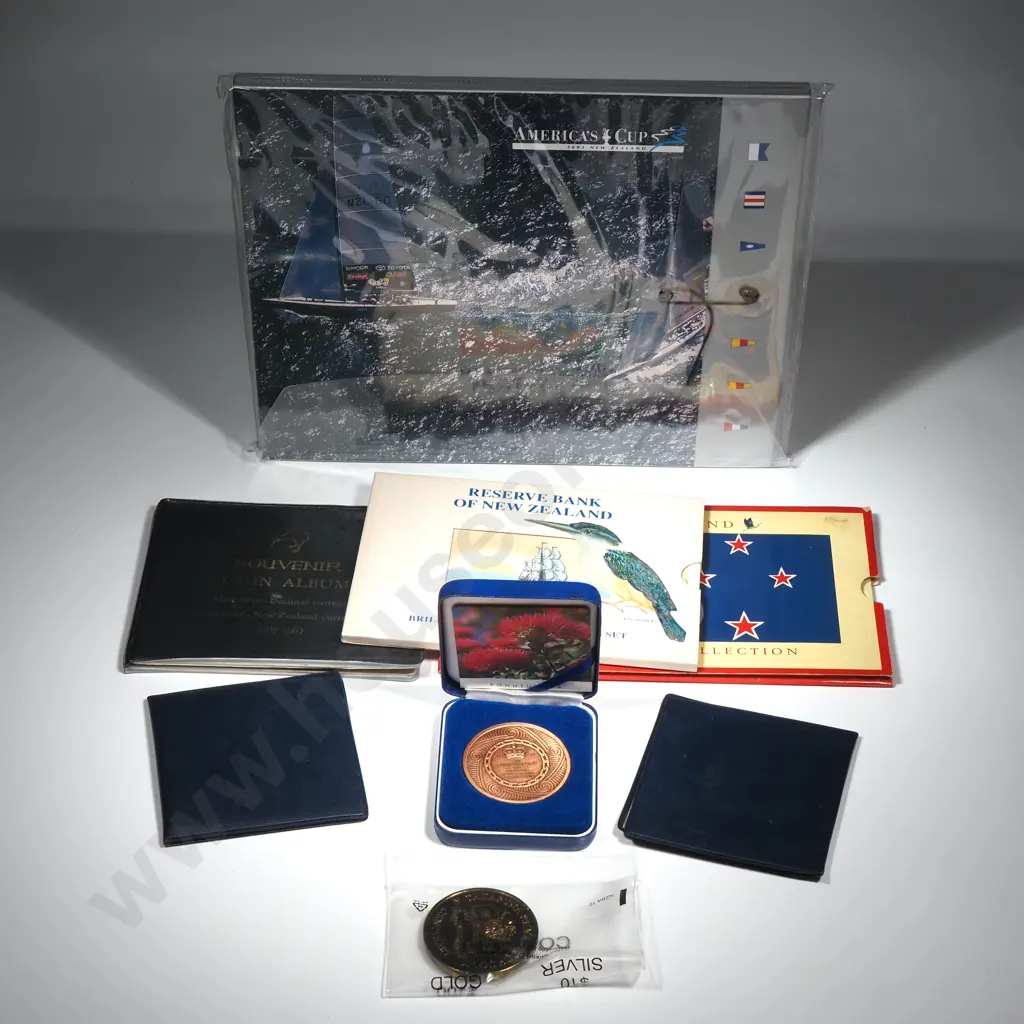 Eight MISC New Zealand Commemorative Coins, Sets & Medals Image 1++