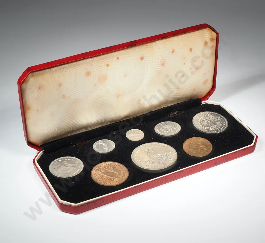 New Zealand 1953 Proof Set: CV $300 Image 1++