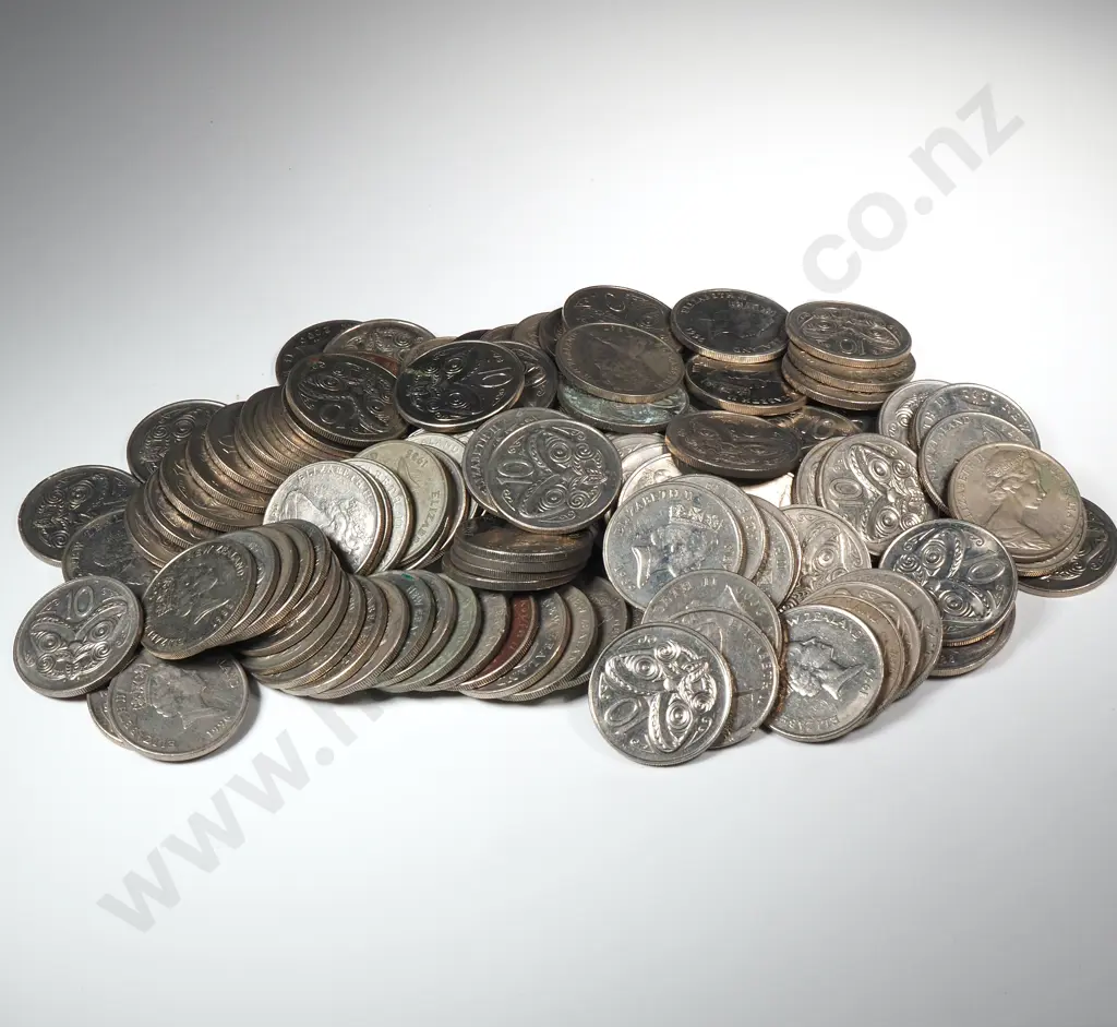 Assorted Lot of New Zealand 10 Cent Coins  Image 1++