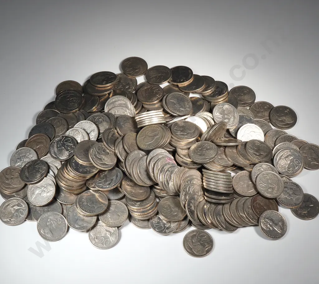 3.1 KG of New Zealand 20 Cent Coins  Image 1++
