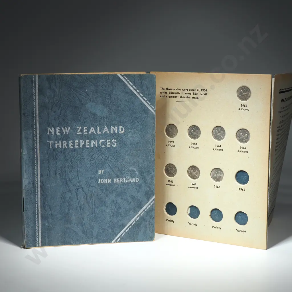 Complete Date Set New Zealand John Bertrand Threepence Coin Set w 1935 Threepence Image 1++