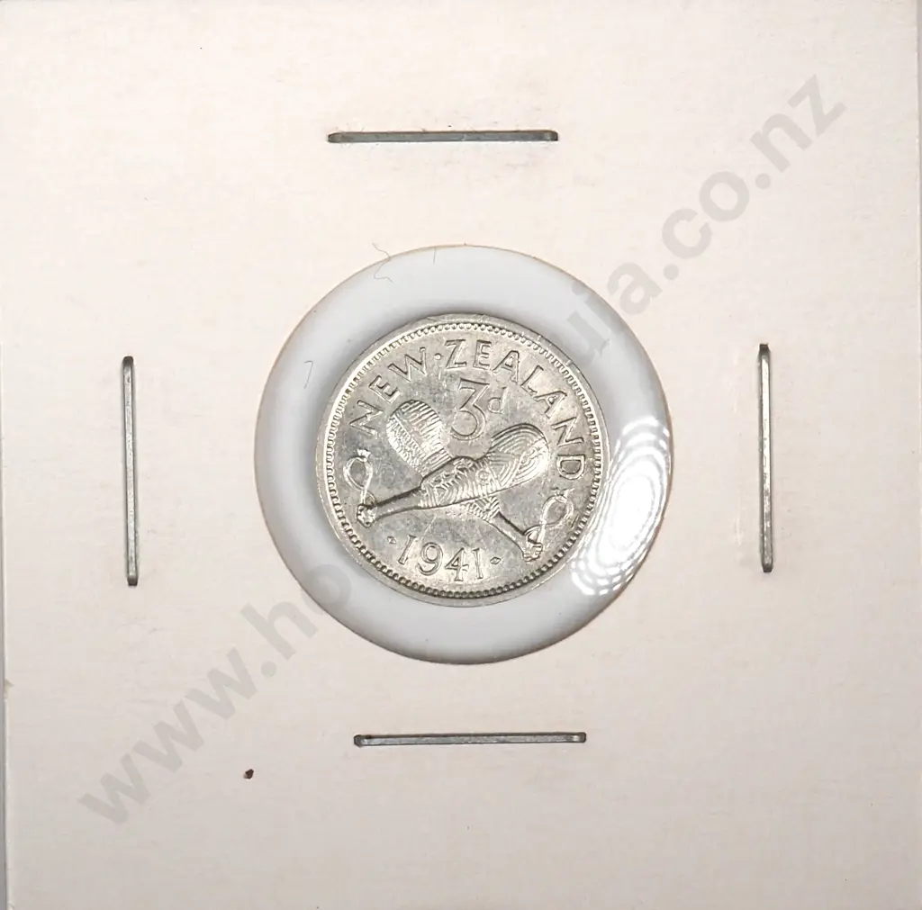 1941 New Zealand Threepence - Better Grade  Image 1++