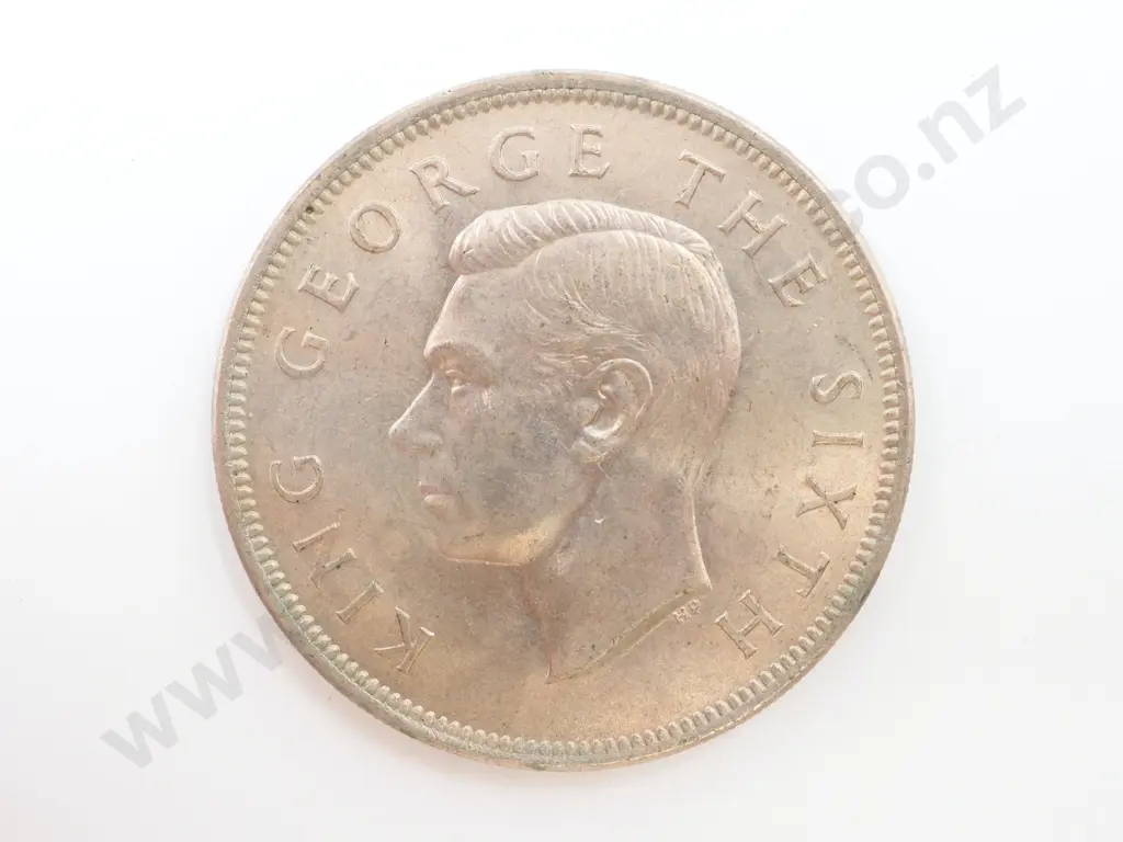 1948 New Zealand Halfcrown UNC Krause 19, CV $650 Image 1++