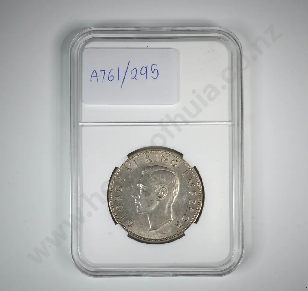 1937 New Zealand Half Crown - Better Grade  Image 1++