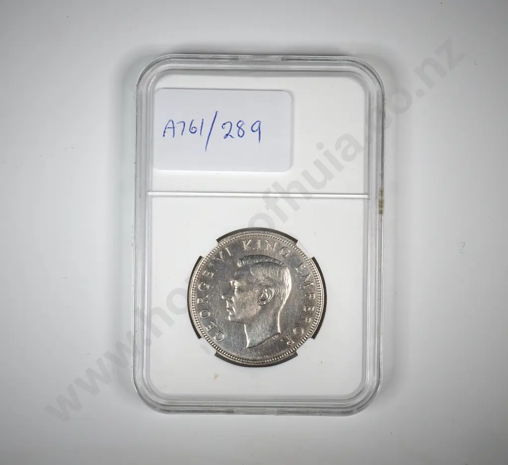 1940 New Zealand Waitangi Half Crown - Better Grade  Image 1++