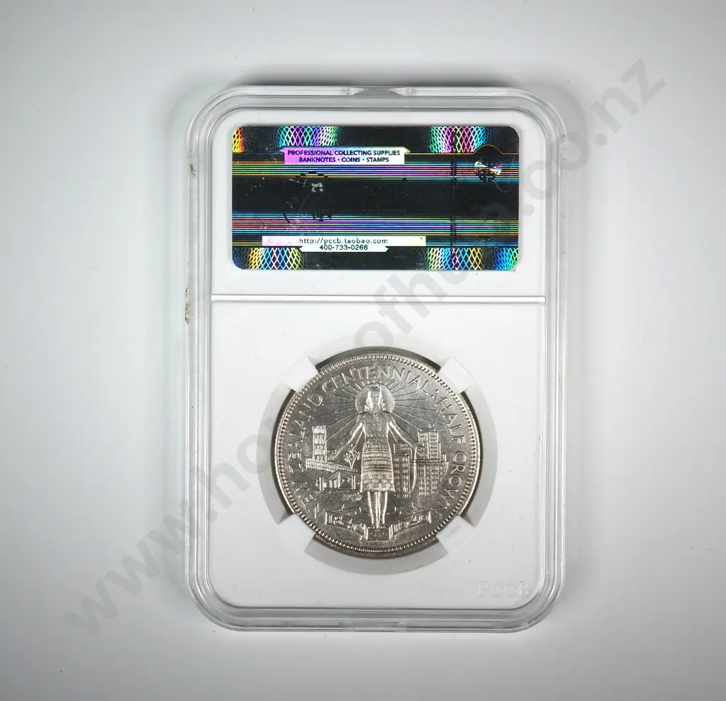 1940 New Zealand Waitangi Half Crown - Better Grade  Image 1++