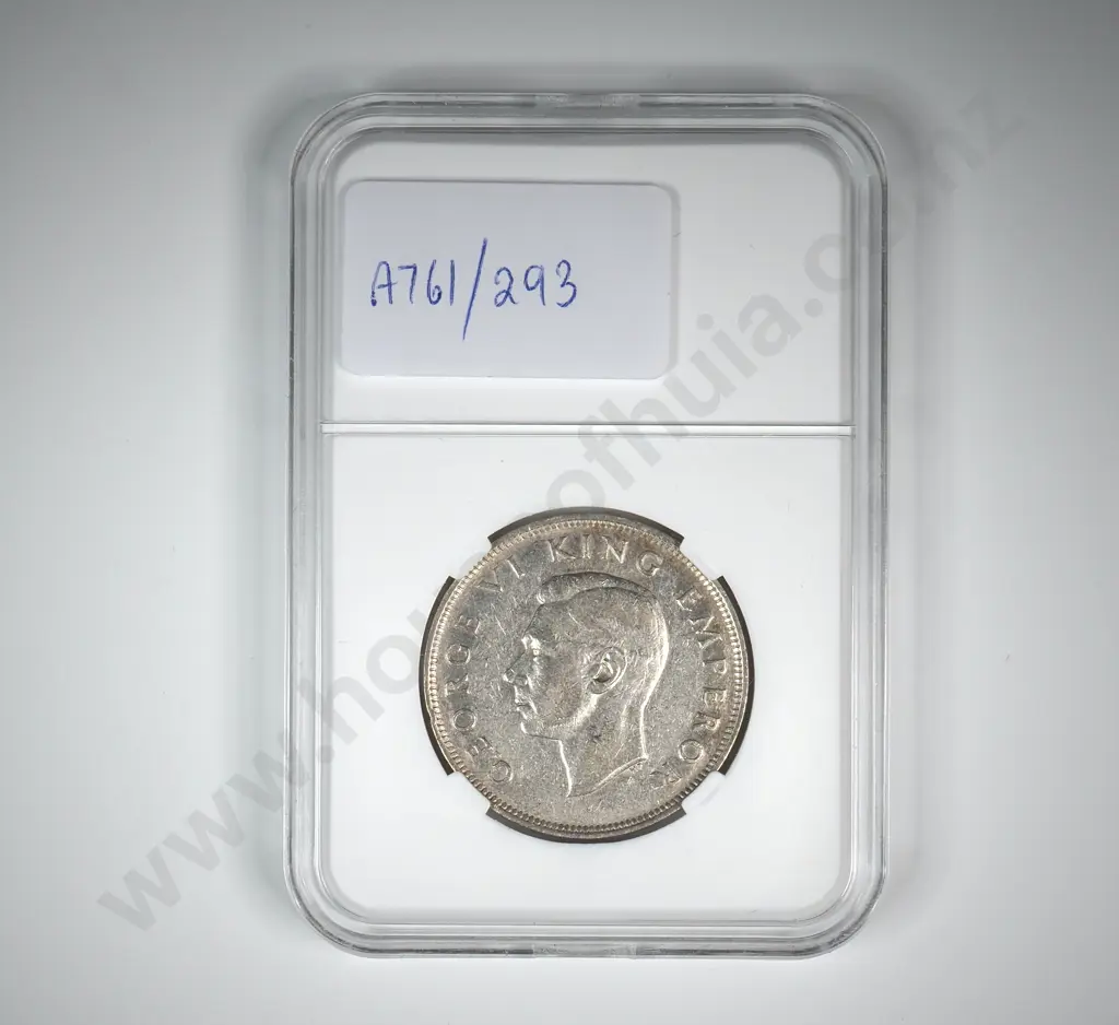 1942 New Zealand Half Crown - Better Grade  Image 1++