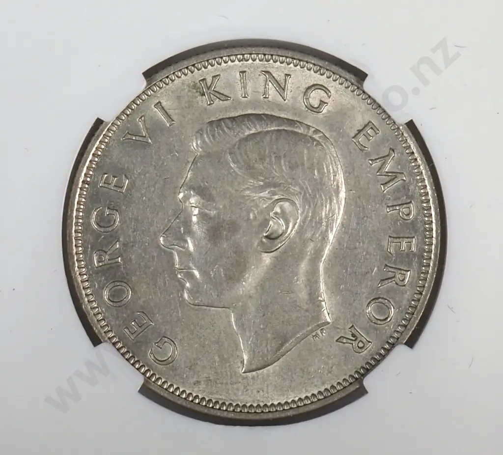 1945 New Zealand Half Crown - Better Grade  Image 1++
