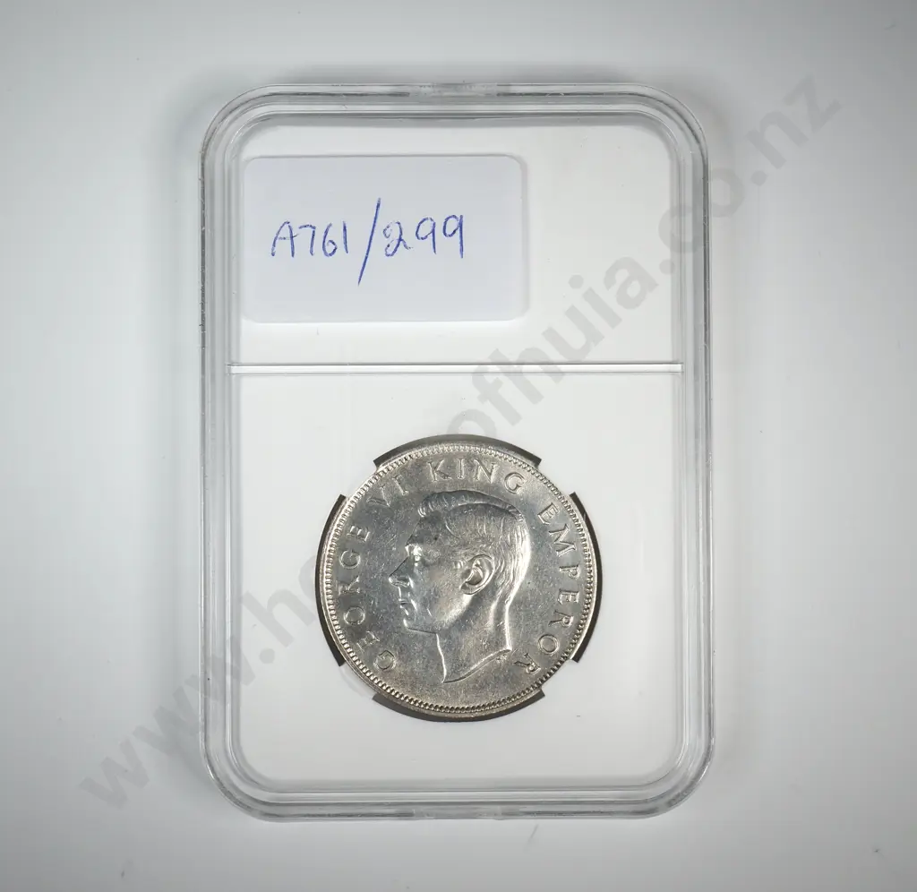 1946 New Zealand Half Crown - Better Grade  Image 1++