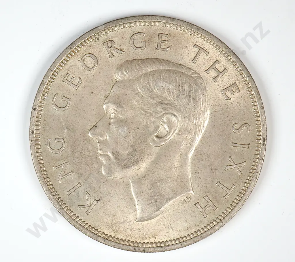 1949 New Zealand Crown 50% Silver  Image 1++