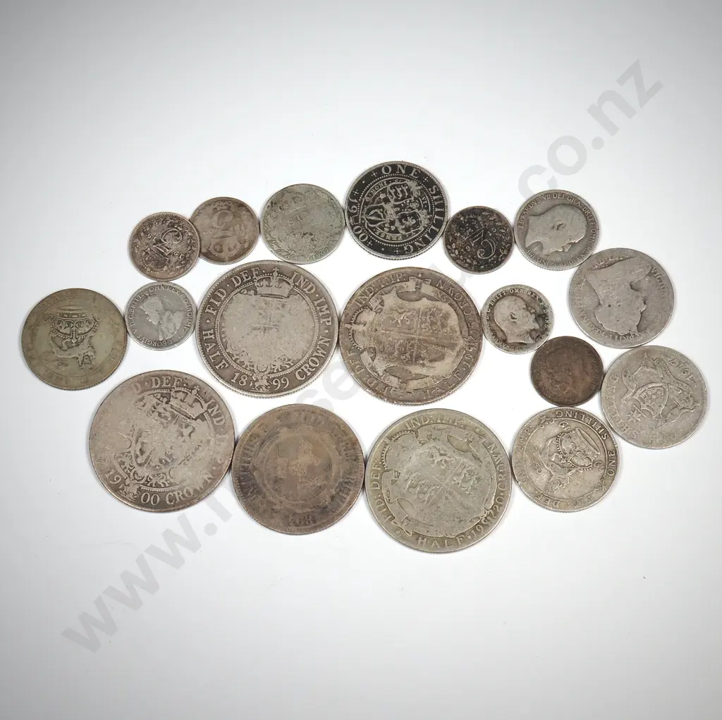 105.5 Grams of Sterling Silver United Kingdom Coinage  Image 1++
