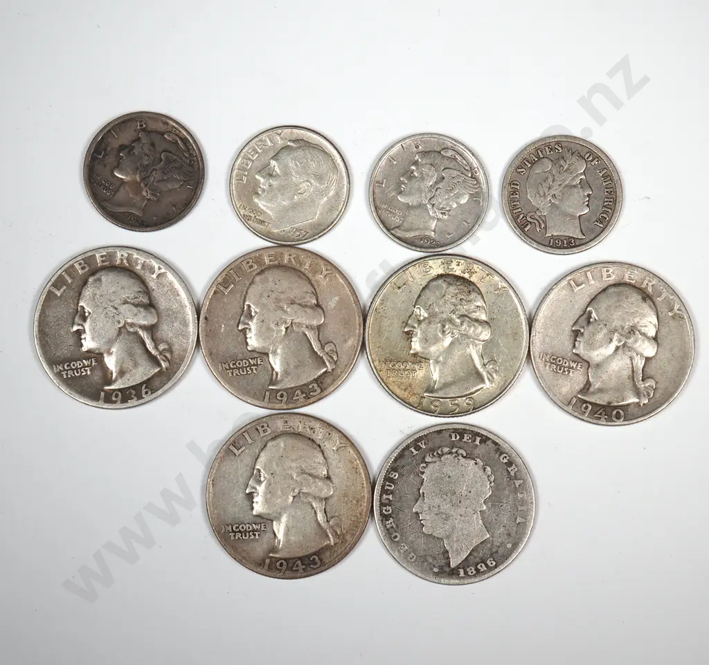 45.9 Grams of 90% Silver United States of America Coinage  Image 1++