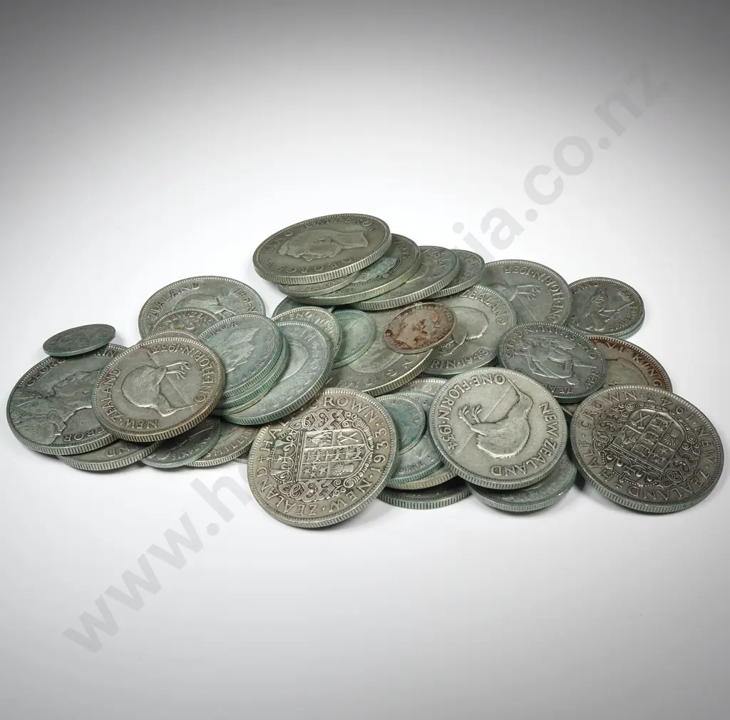 337 Grams of 50% Silver New Zealand Coinage  Image 1++