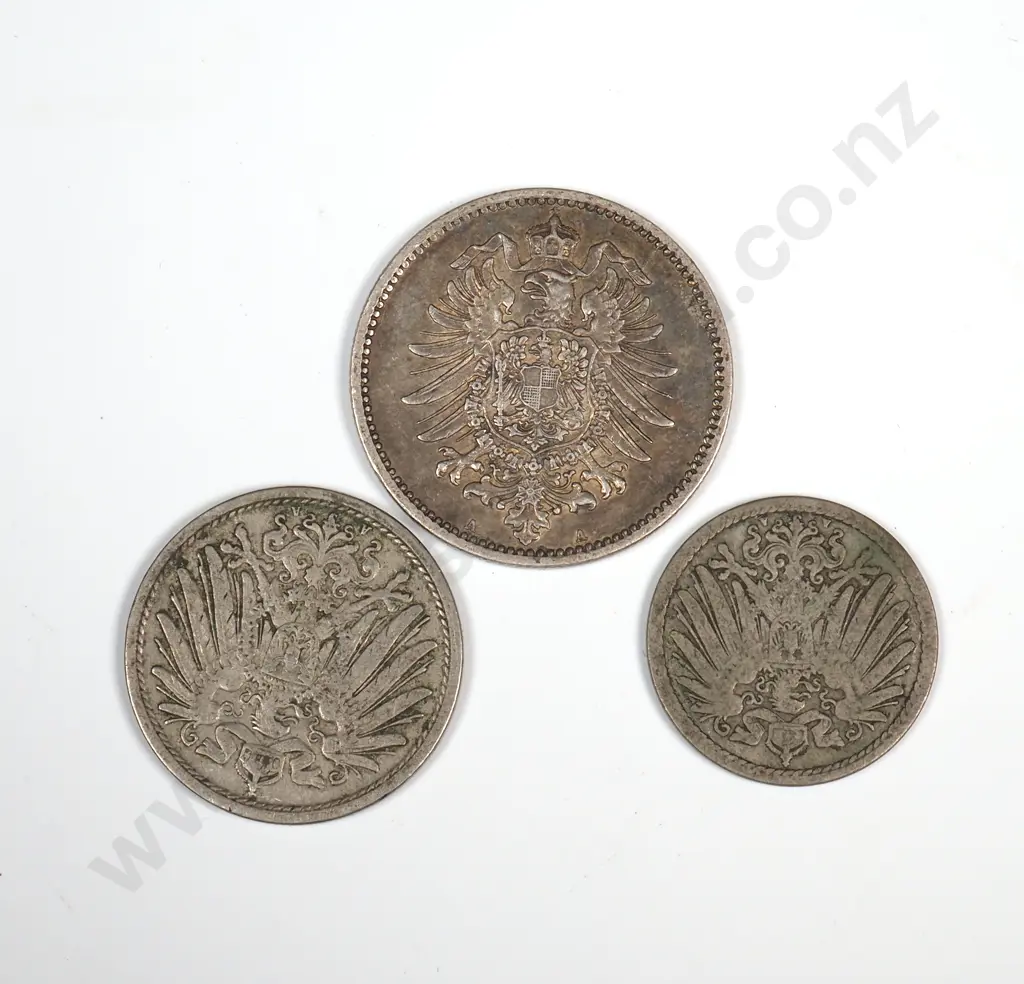 Three Imperial German Coins  Image 1++