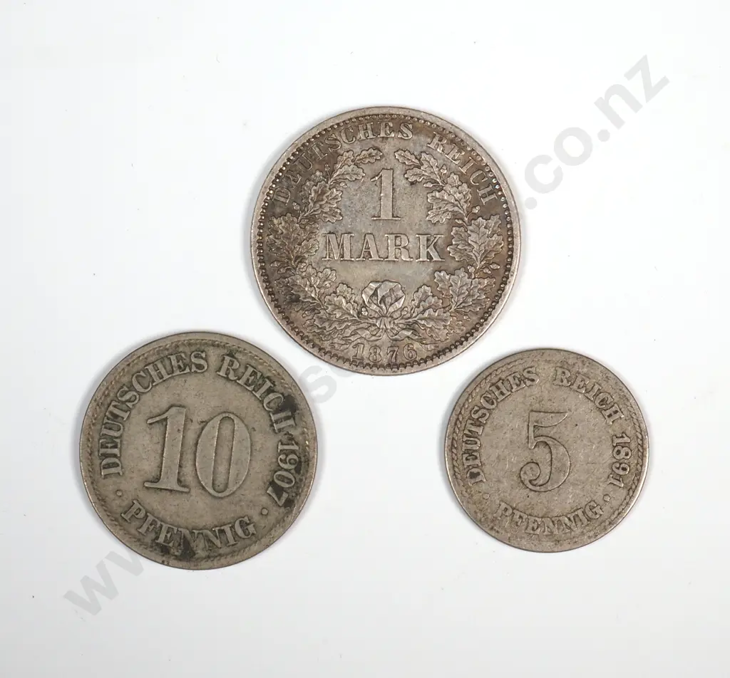 Three Imperial German Coins  Image 1++