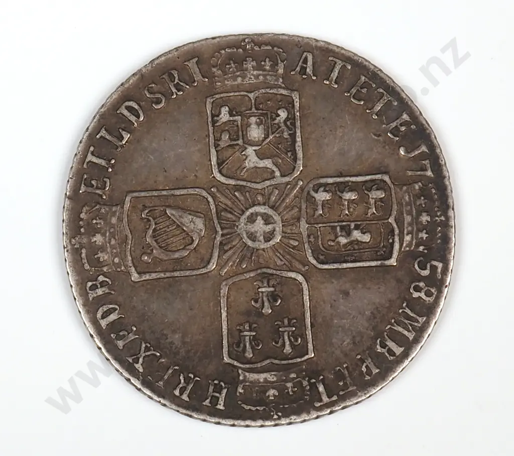 1758 United Kingdom Sixpence Image 1++