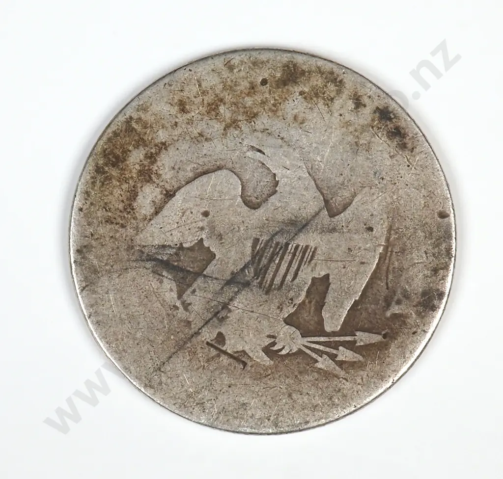 1869 United States of America Quarter - Scarce Date - Worn Condition  Image 1++