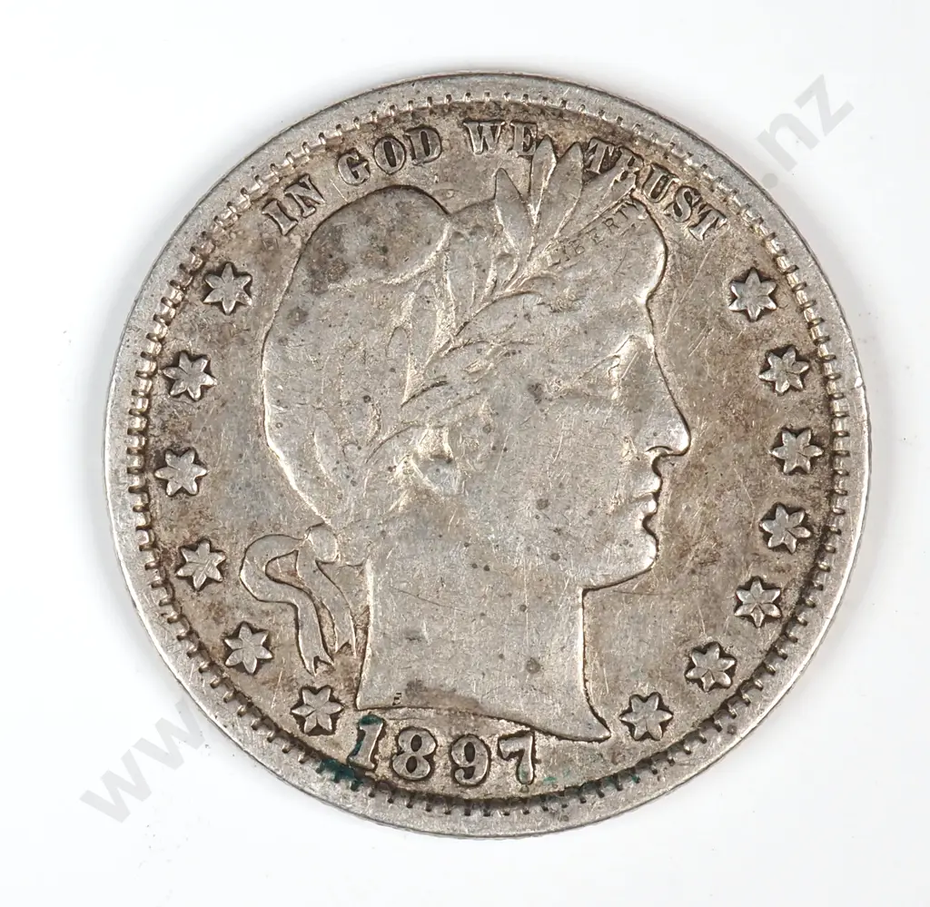 1897 United States of America Quarter  Image 1++