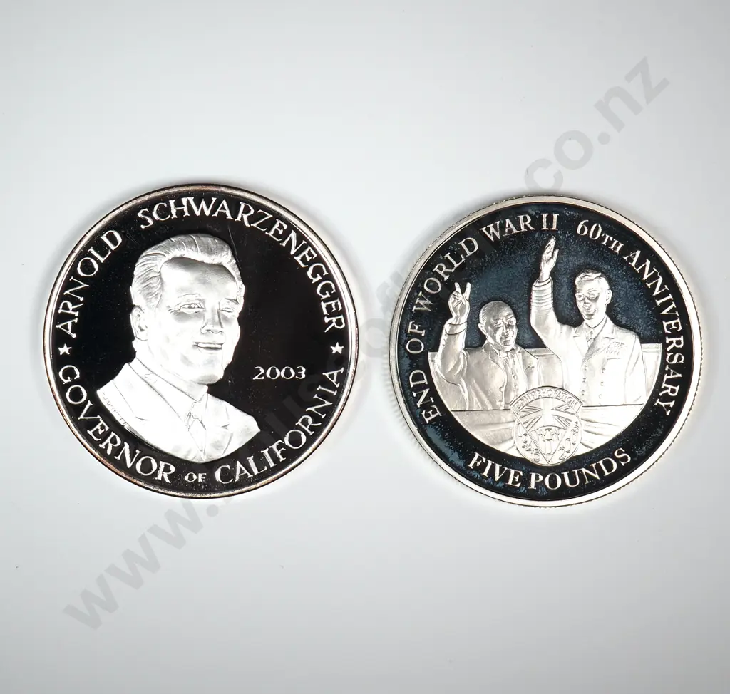 Two Silver Plated UNC Coins  Image 1++