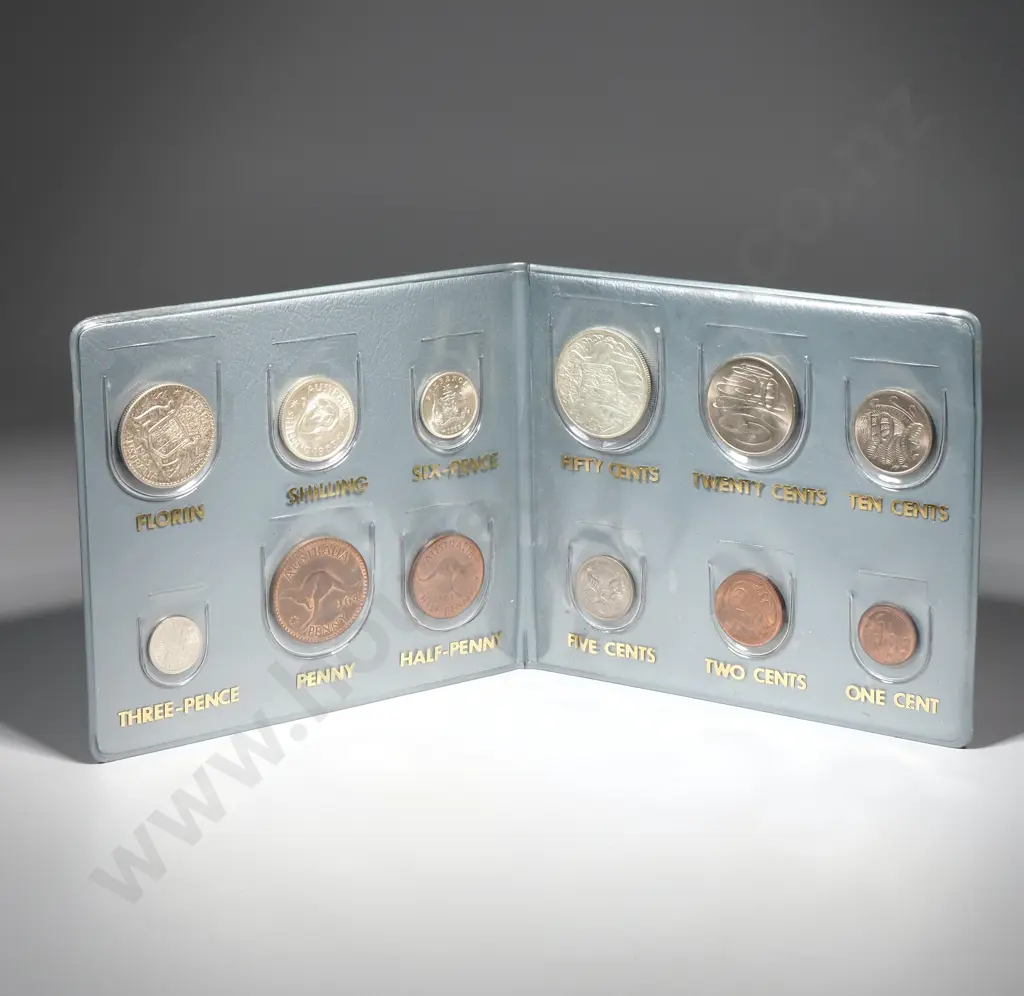 1966 Australia First Decimal Issue w Silver Coins  Image 1++