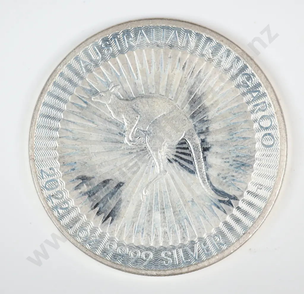 2022 Australia One Ounce Silver Kangaroo  Image 1++