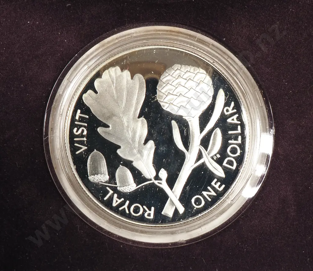 New Zealand Proof Silver One Dollar Coin  Image 1++