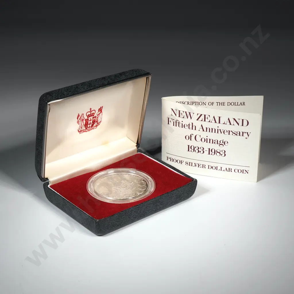 New Zealand Proof Silver One Dollar Coin  Image 1++
