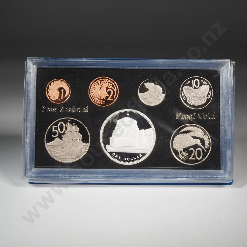 1978 New Zealand Proof Set w Silver One Dollar Coin  Image 1++